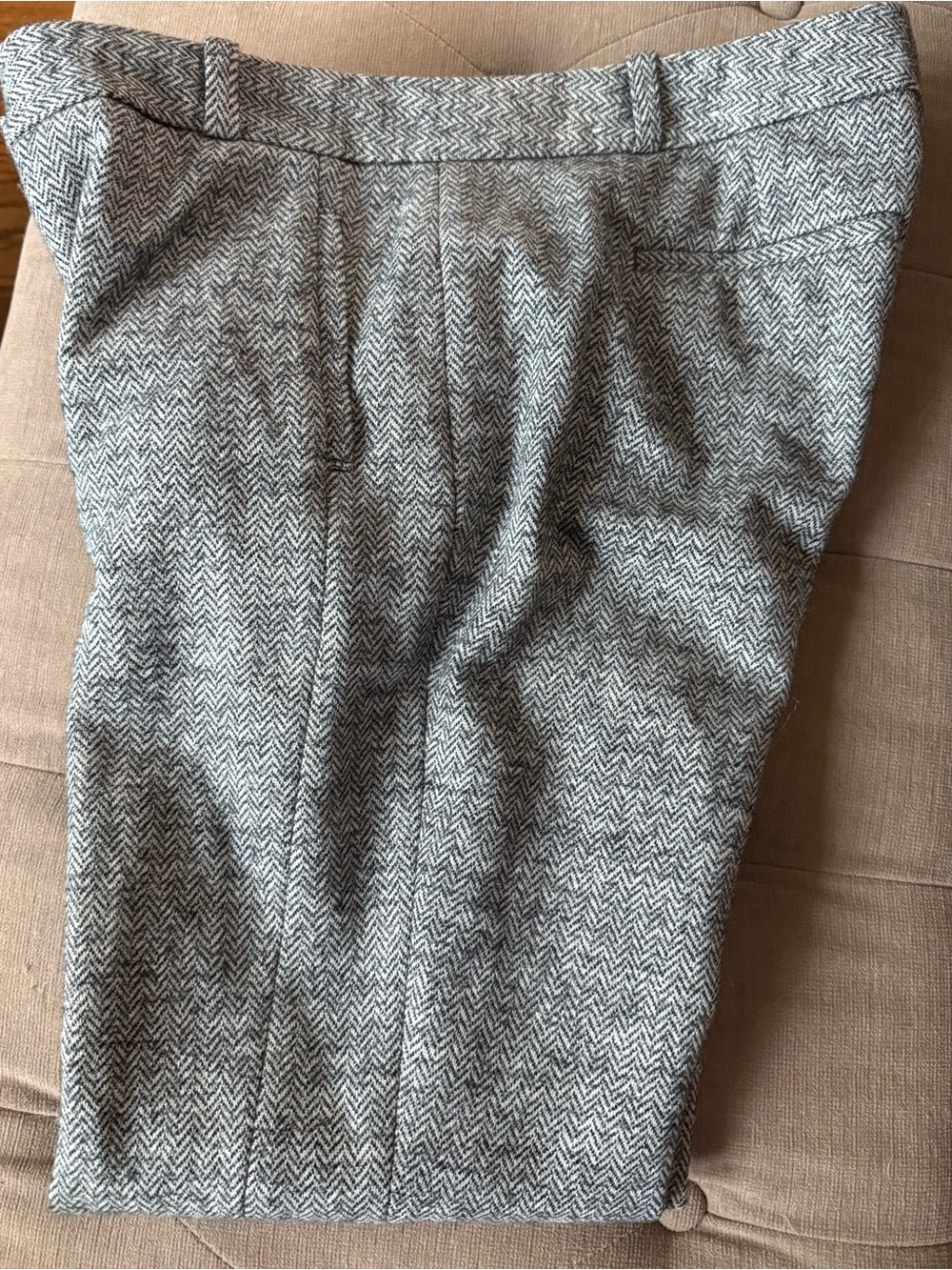 LOFT Women’s Gray Herringbone Dress Pants